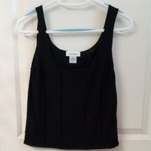 Calvin Klein Black Knit Top. Size Small
